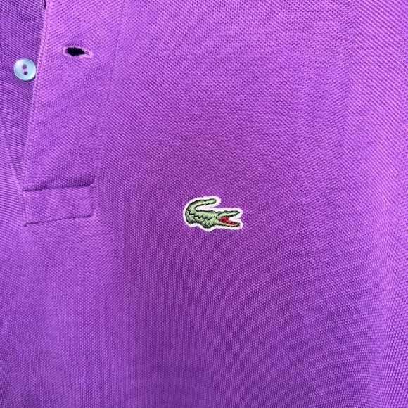 Lacoste Purple Polo Preppy Shirt - Picture 2 of 3